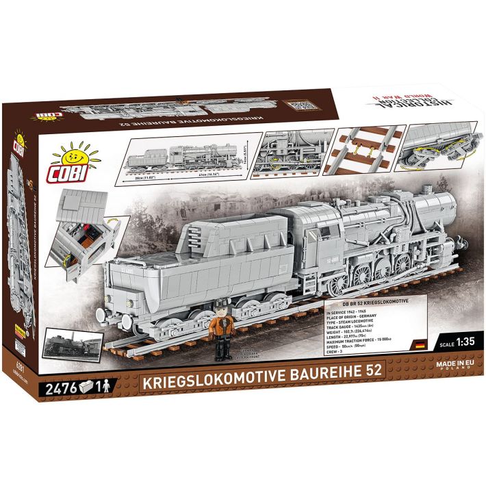 COBI KRIEGSLOKOMOTIVE BAUREIHE 52, Grigio